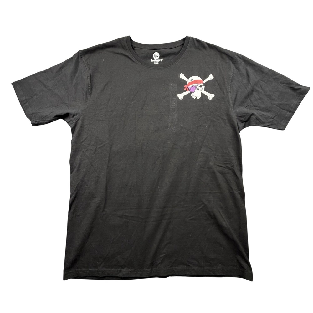 JoAnn's Pirate Skull Aruba West Indies Graphic T-Shirt Black‎ 2XL